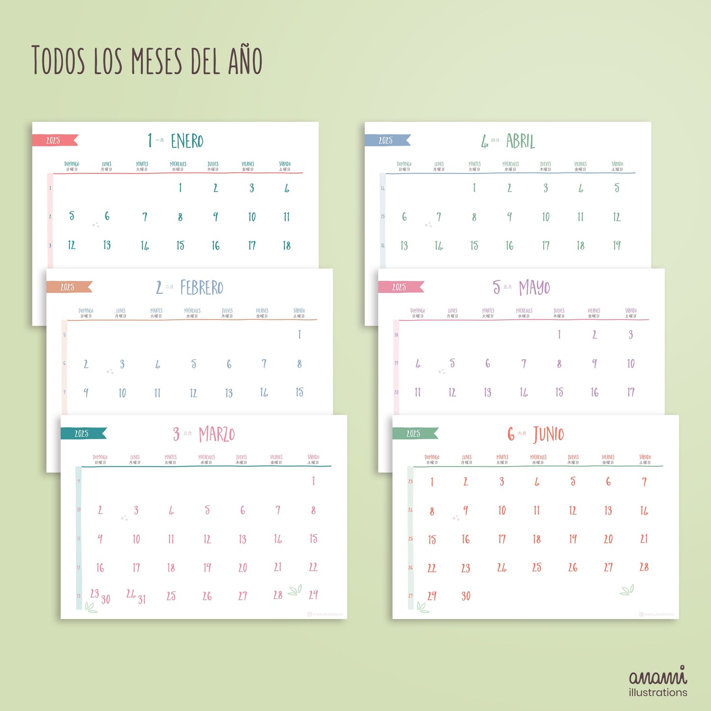 Calendario Digital 2025
