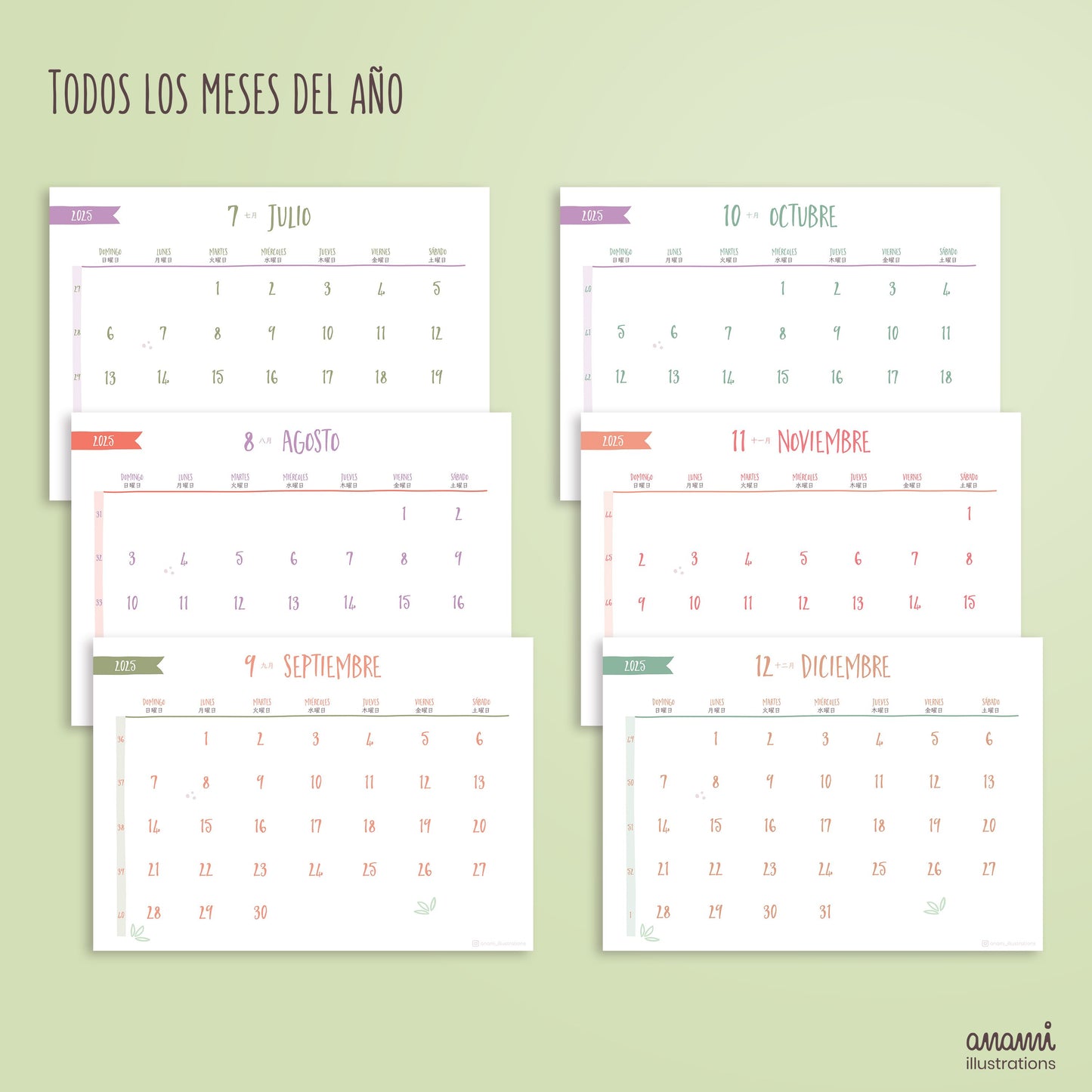 Calendario Digital 2025