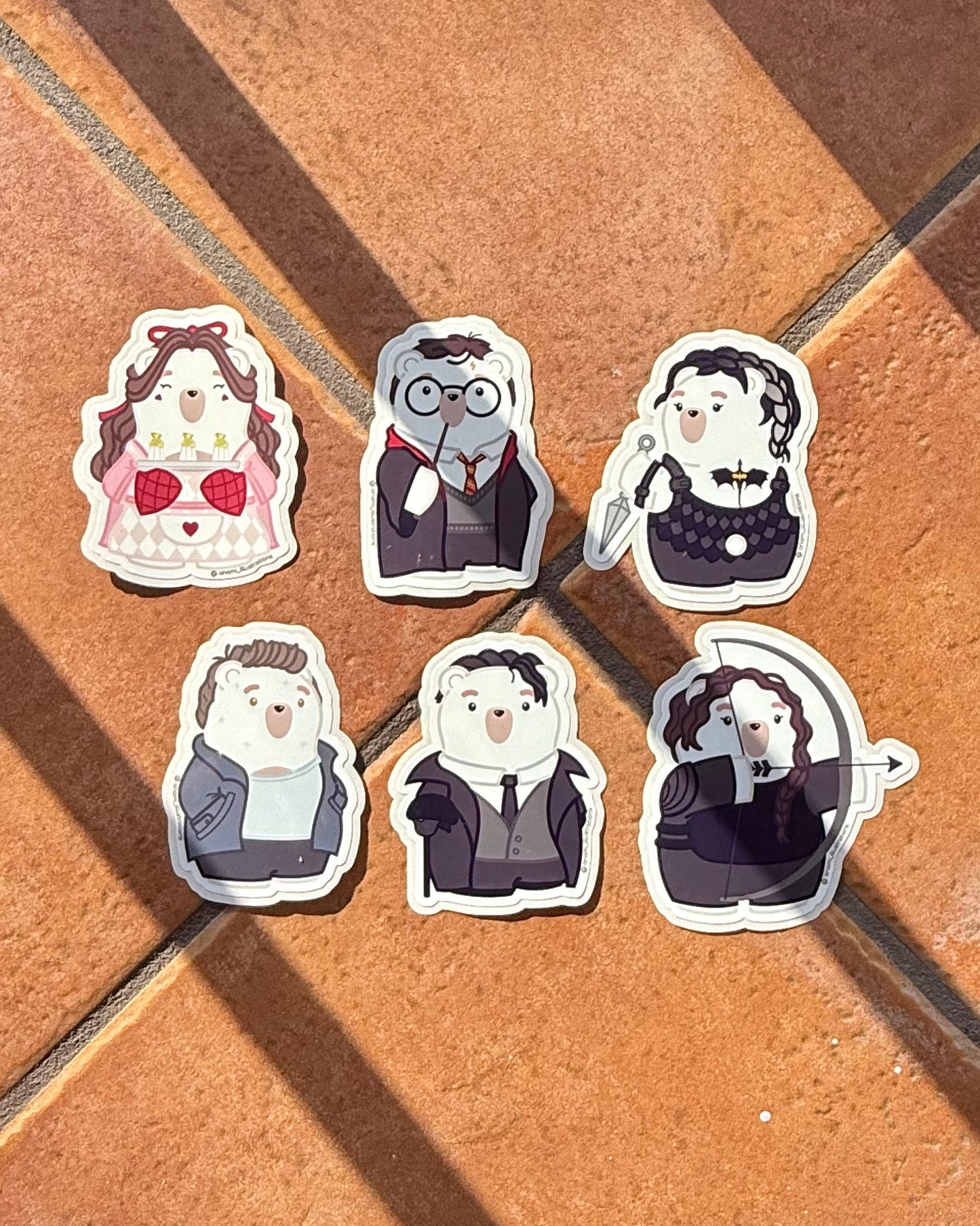 Stickers individuales de Personajes de Libros