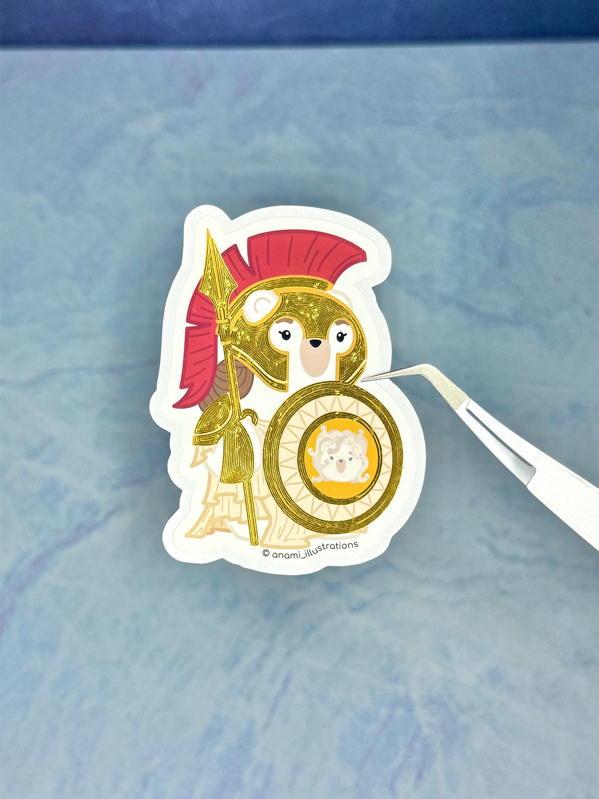 Stickers individuales con Foil de Mitología Griega