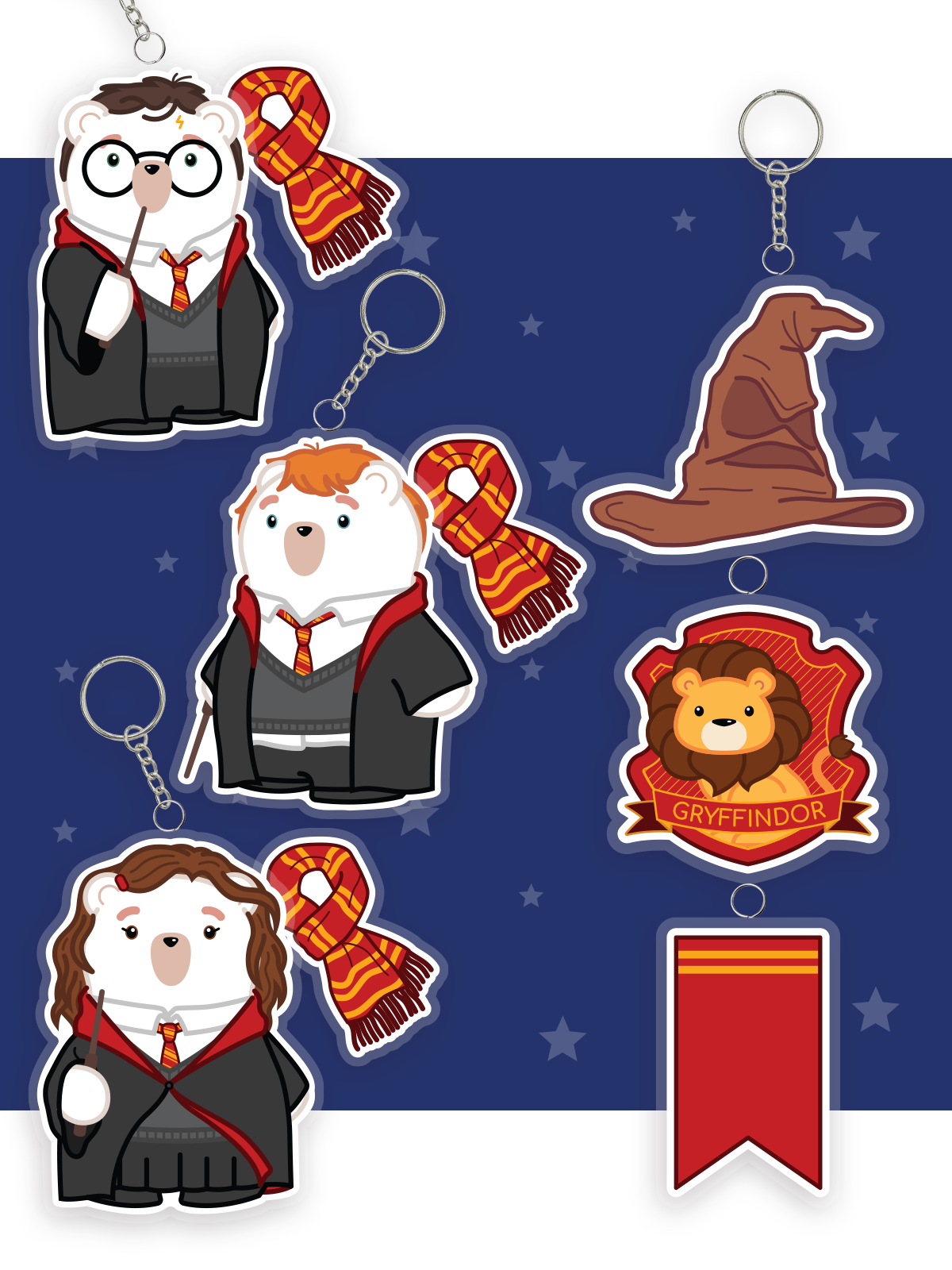 Llaveros de Harry Potter (Gryffindor)