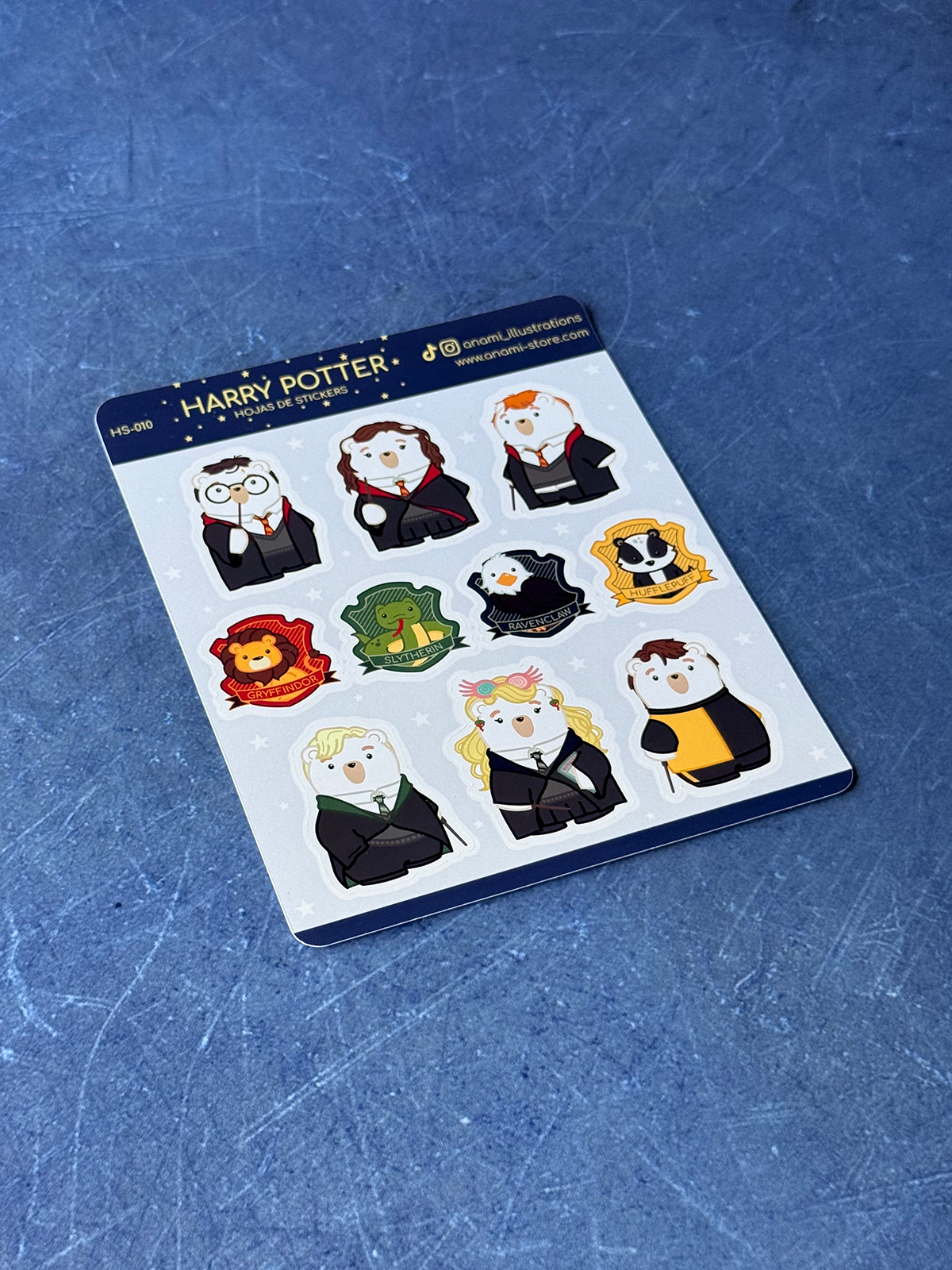 Hoja de stickers de Harry Potter