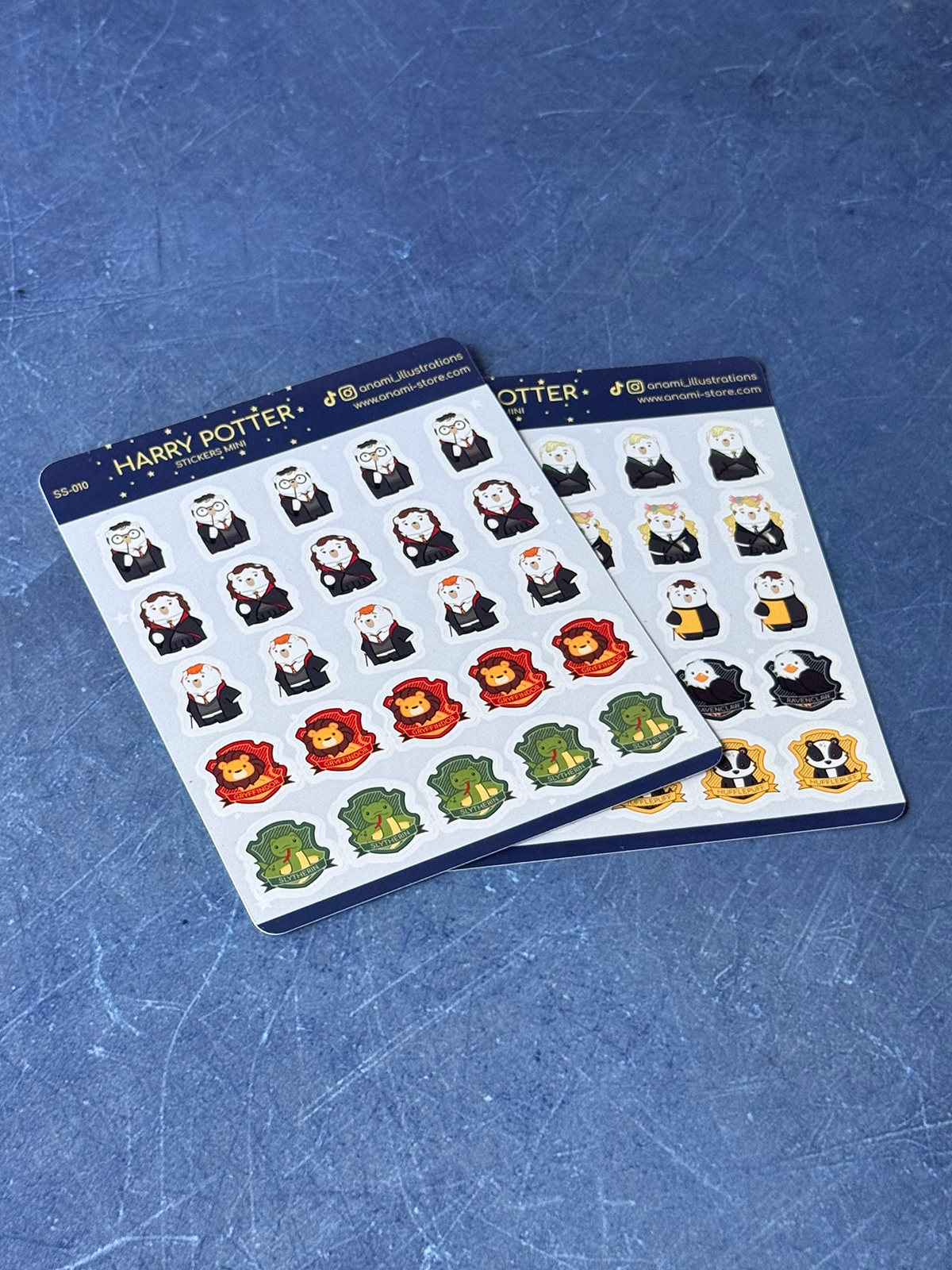 Hojas de stickers pequeñas de Harry Potter