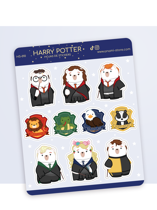 Hoja de stickers de Harry Potter