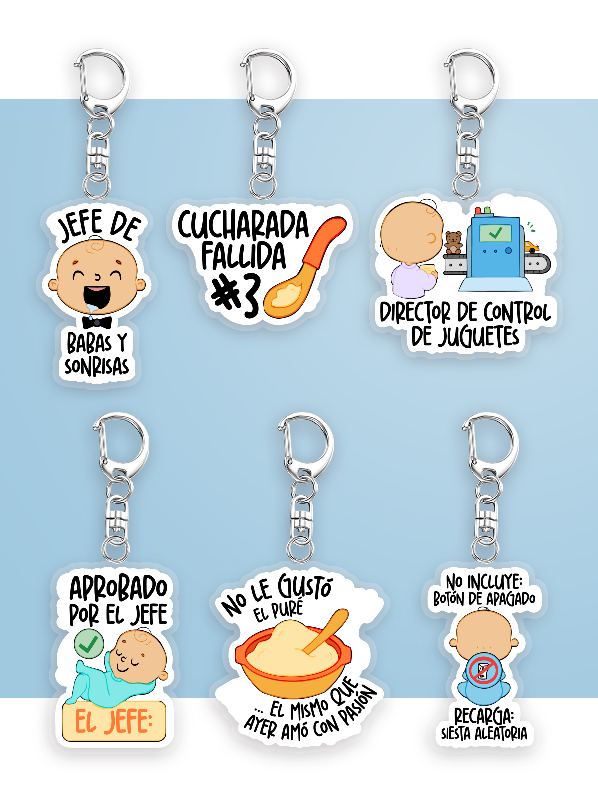 Llaveros de Bebés - Versión bebés