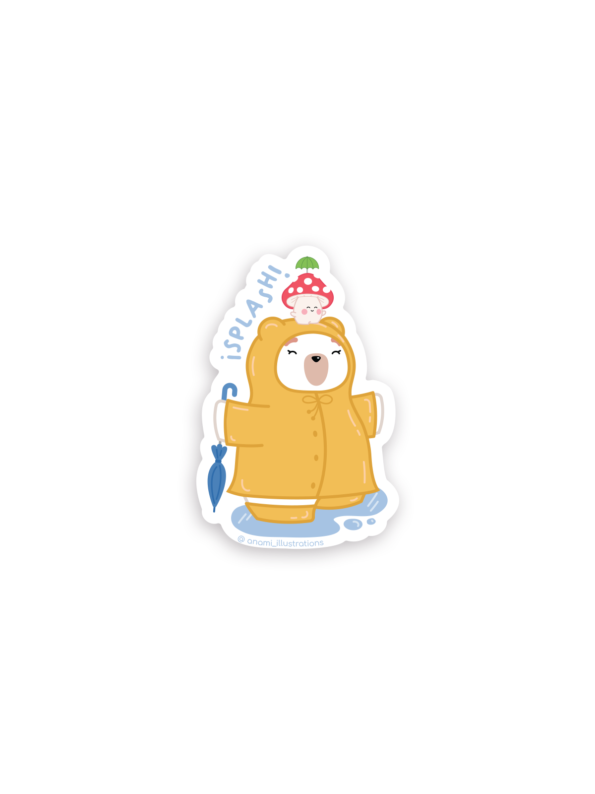 Stickers individuales de Lluvia