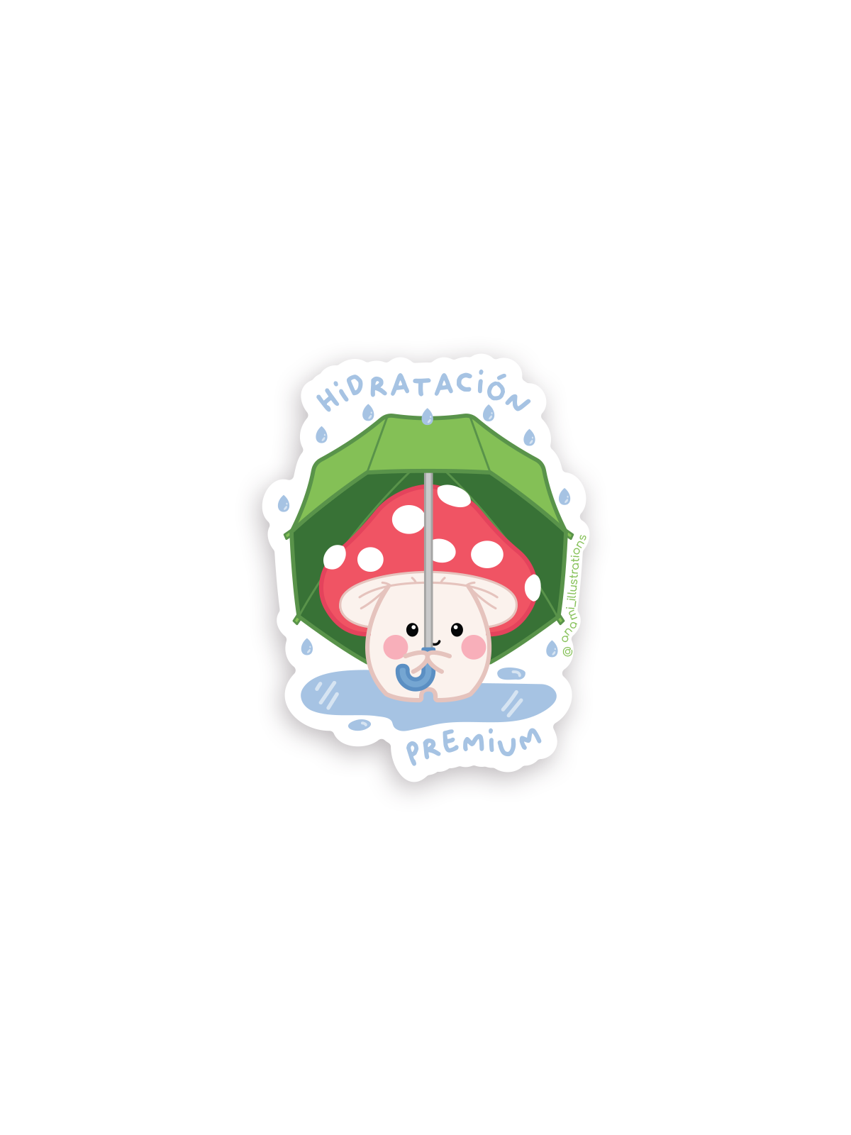 Stickers individuales de Lluvia