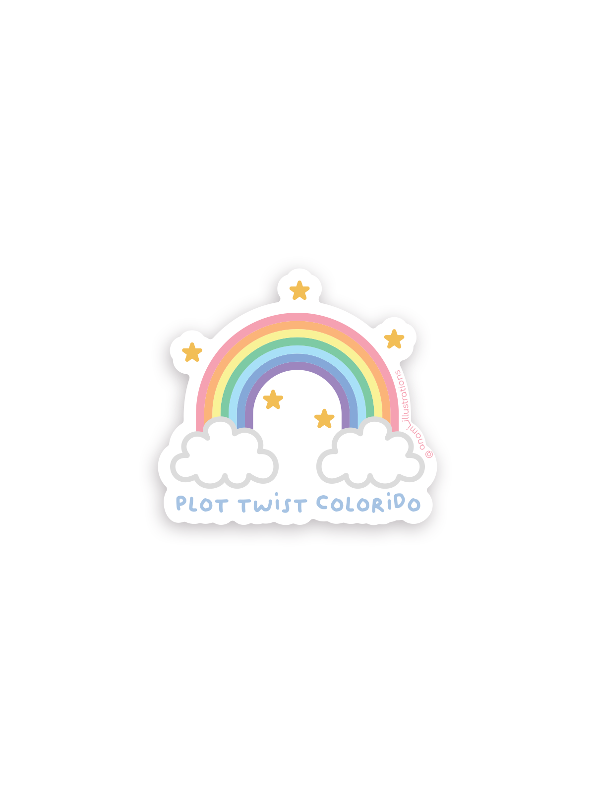 Stickers individuales de Lluvia