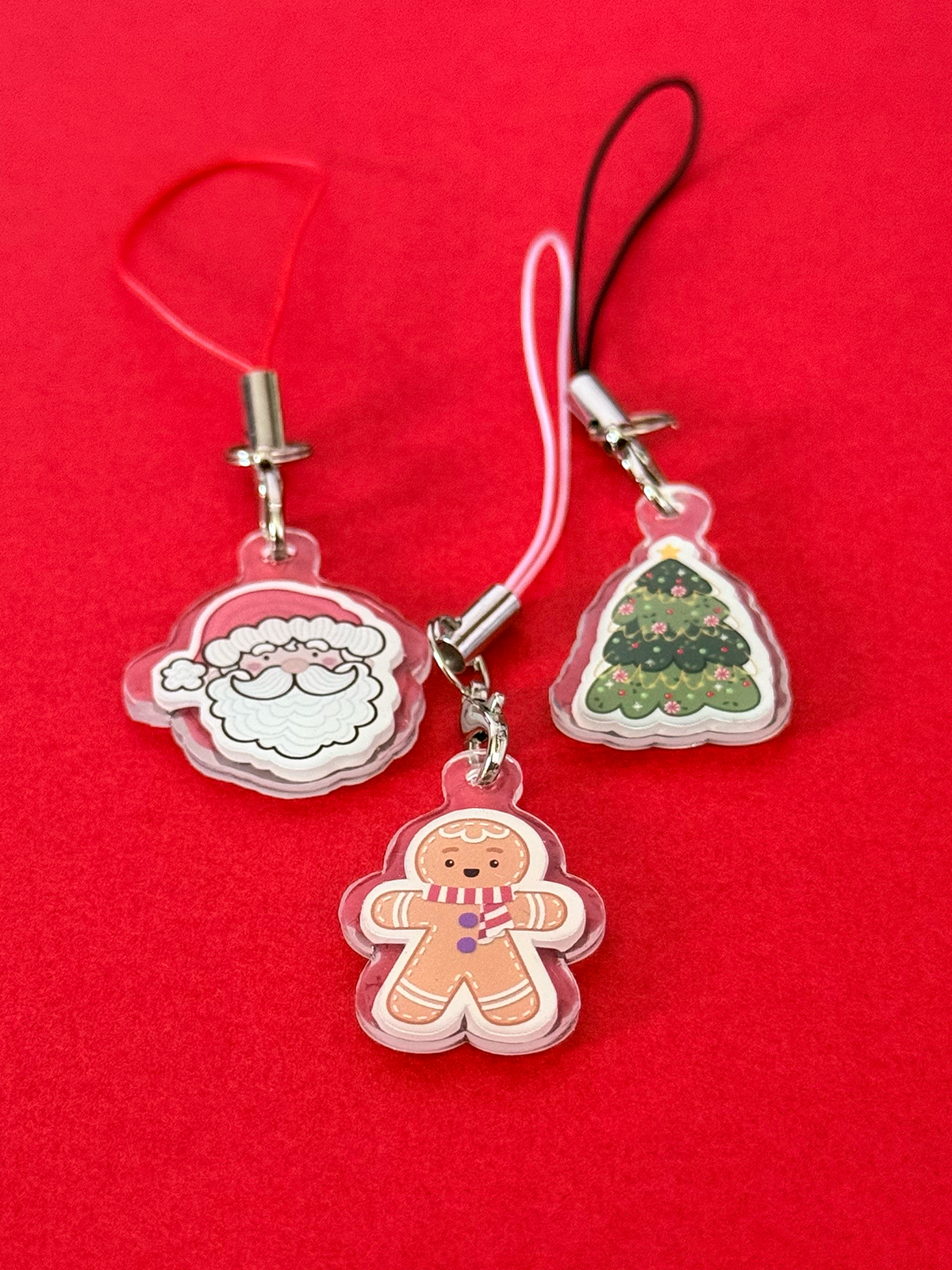 Llaveros o colgantes de Navidad