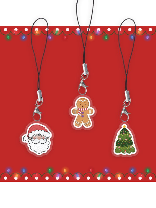 Llaveros o colgantes de Navidad