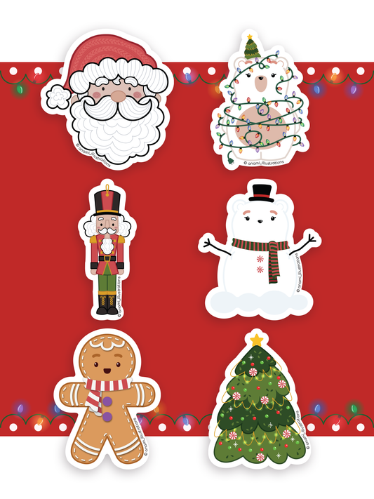 Stickers individuales de Navidad