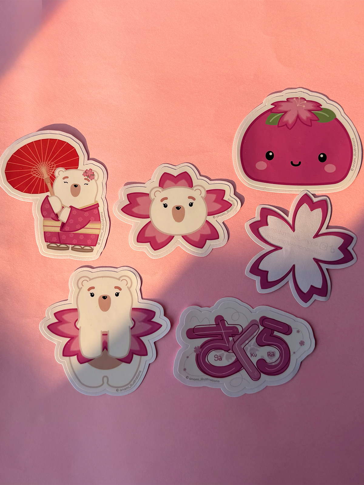 Stickers individuales de Sakura