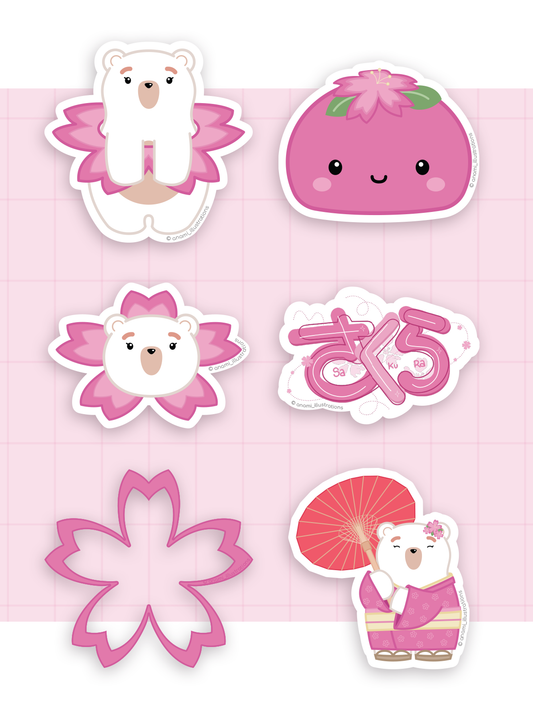 Stickers individuales de Sakura